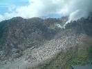 Towards the rim of the volcano.